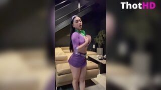 Joyymei Couch in Miniskirt NSFW