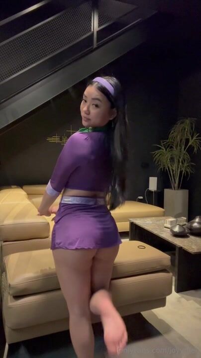Joyymei Couch in Miniskirt NSFW