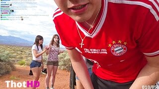 Joy Mei Outdoors in Shorts