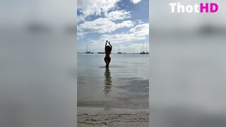 Malu Trevejo Outdoor Bikini Video