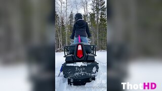 Myla Del Rey From Behind Outdoor Clip