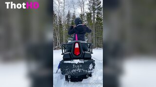 Myla Del Rey From Behind Outdoor Clip
