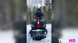 Myla Del Rey From Behind Outdoor Clip