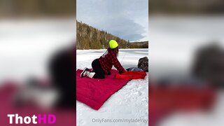 Myla Del Rey On All Fours Outdoor Clip