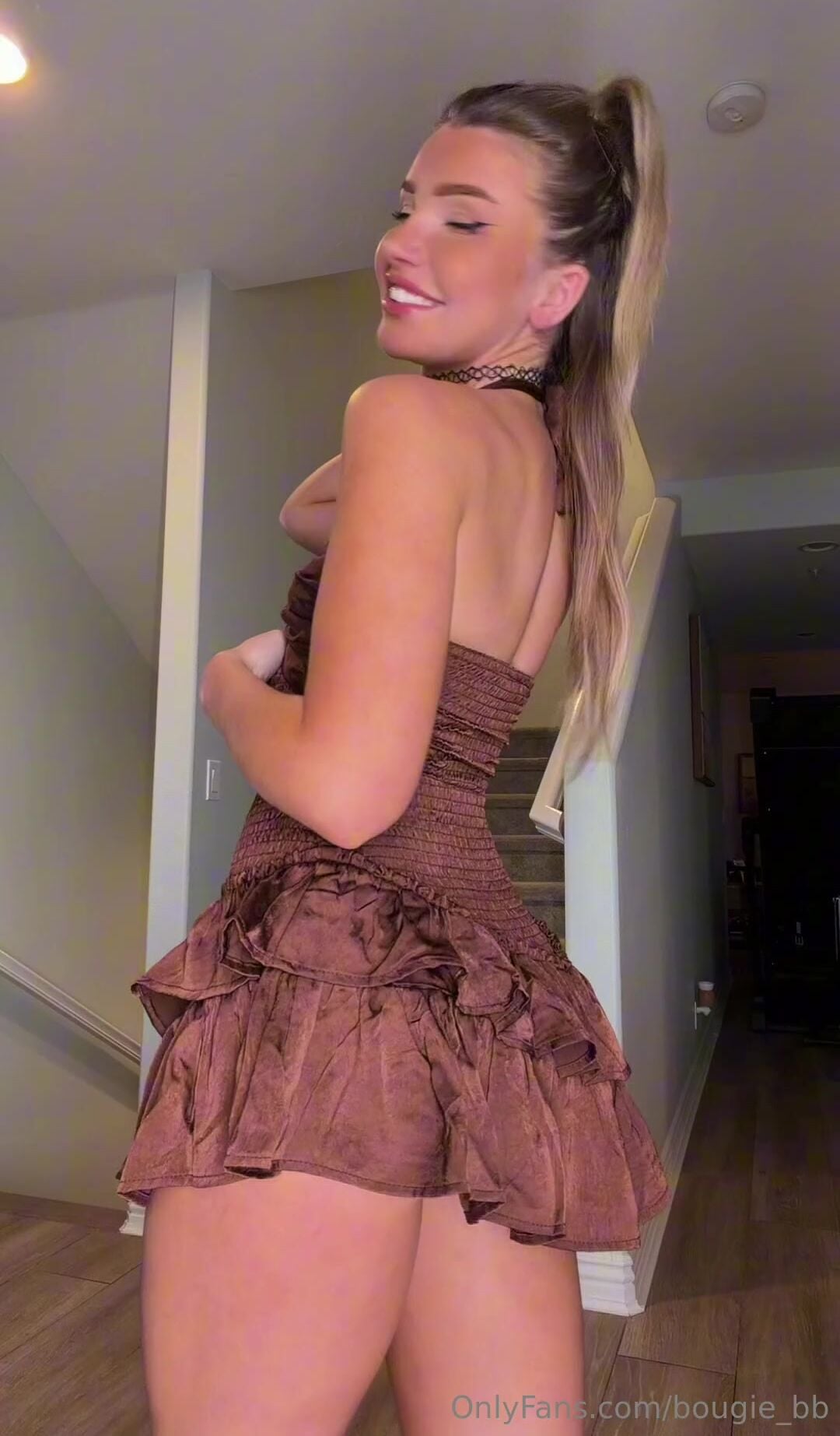 Brie Belle Dress with Tanlines Leaked
