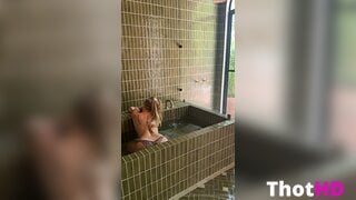 Caroline Zalog Bathtub Ass NSFW