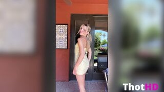 Brie Belle Ass in Dress NSFW