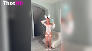 Bougie_bb Thighhighs and Rabbit Ears XXX