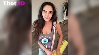 Ava Addams Cleavage in Shorts
