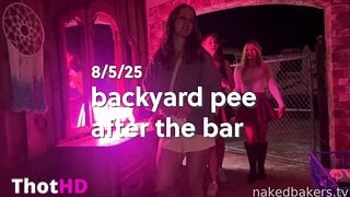 Ellie James Outdoor Ass Leak