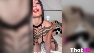Nadja Lapiedra aka Nadja Rey Tongue Out Clip