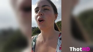 AwesomeKate Outdoor Cleavage Leaked