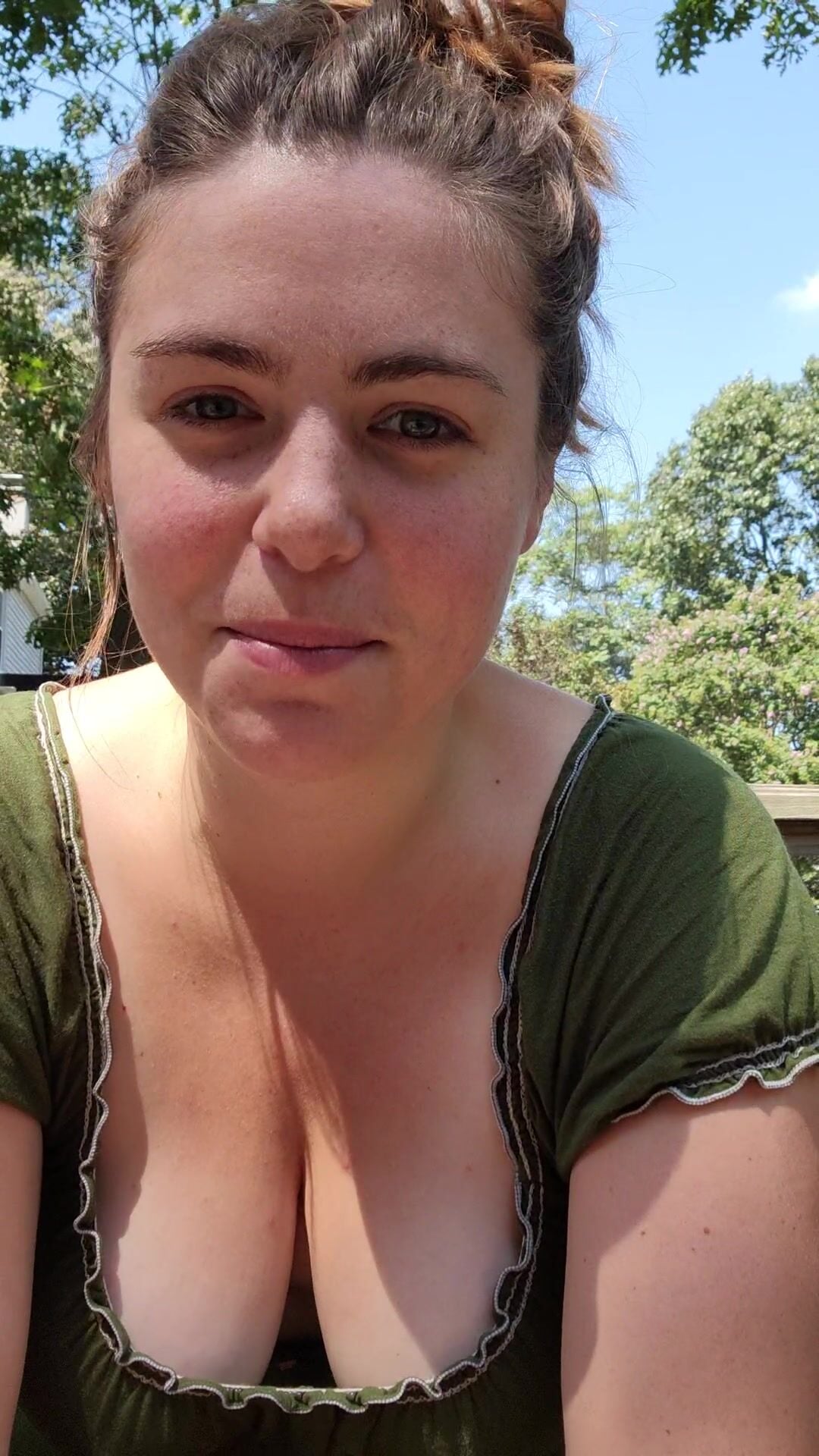 AwesomeKate Outdoor Cleavage OF