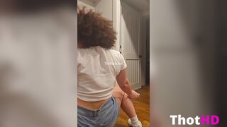 TheRubieRed Short Shorts and Ass OF