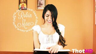 Robin Mae Dress Cleavage NSFW