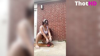 The Rubie Red Outdoor on All Fours Video
