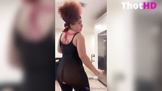 The Rubie Red Ass in Bodysuit