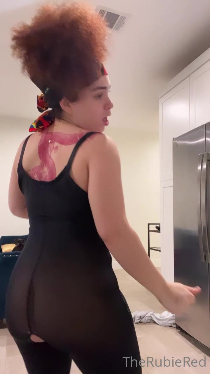The Rubie Red Ass in Bodysuit