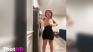 The Rubie Red Corset and Big Tits XXX