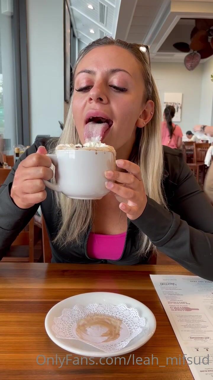 Leah Mifsud Tongue Out Leak