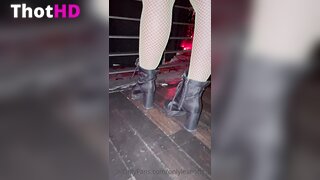 Leah Mifsud Fishnet Pantyhose Leaked