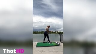 Leah Mifsud Outdoor Ass Leak