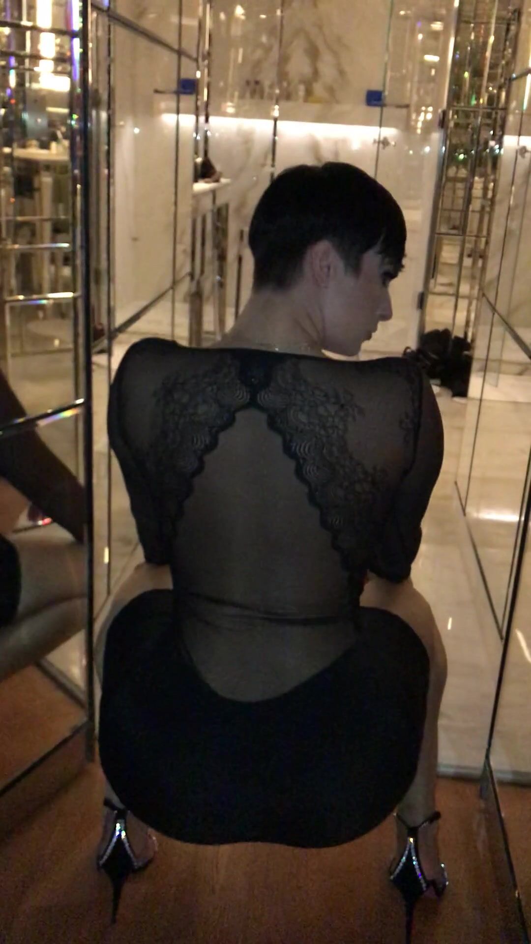 Zahra Elise Dress From Behind OF