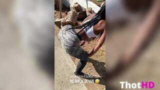 Bria Myles Outdoor Ass XXX