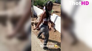 Bria Myles Outdoor Ass XXX
