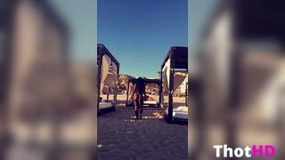 Bria Myles Outdoor Ass Clip