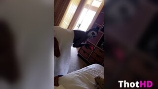 Bria Myles From Behind Towel NSFW