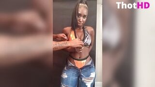 Bria Myles Bikini From Behind