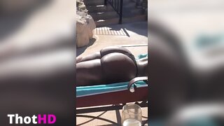 Bria Myles Outdoor Pantyhose XXX