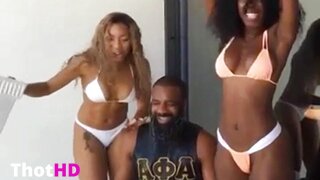 Bria Myles Bikini and Shorts Clip