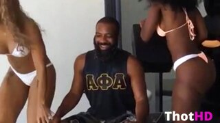Bria Myles Bikini and Shorts Clip