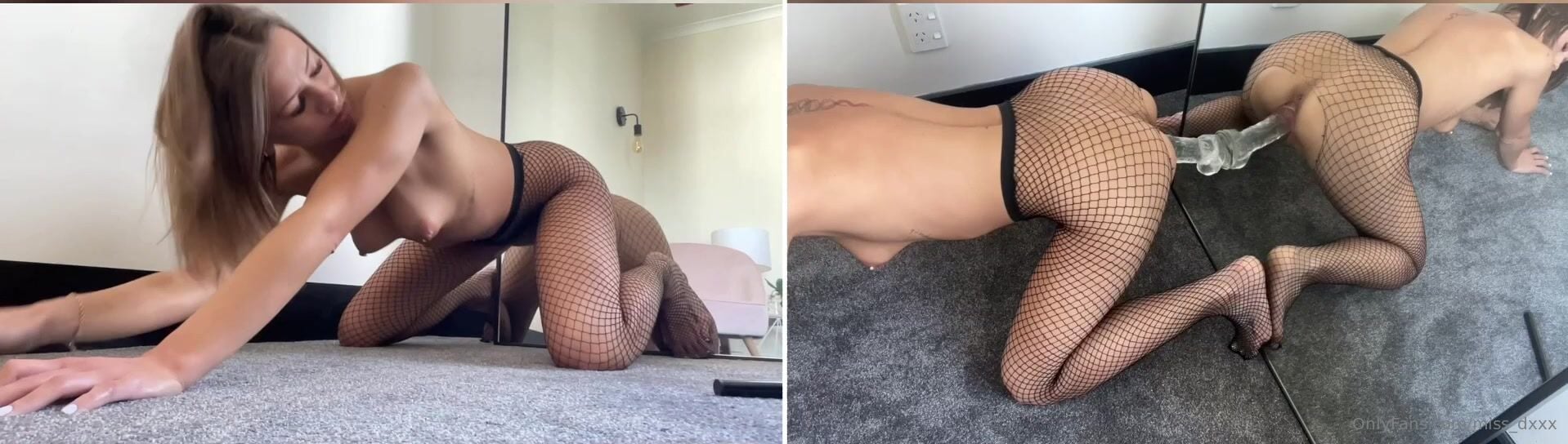 Miss_dxxx fishnet pantyhose on all fours XXX
