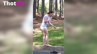 Brittney Alissah Outdoor Denim Shorts Clip