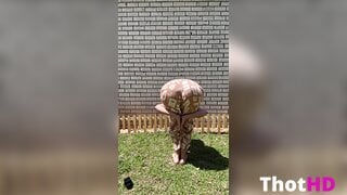 Brittney Alissah From Behind Outdoor OF