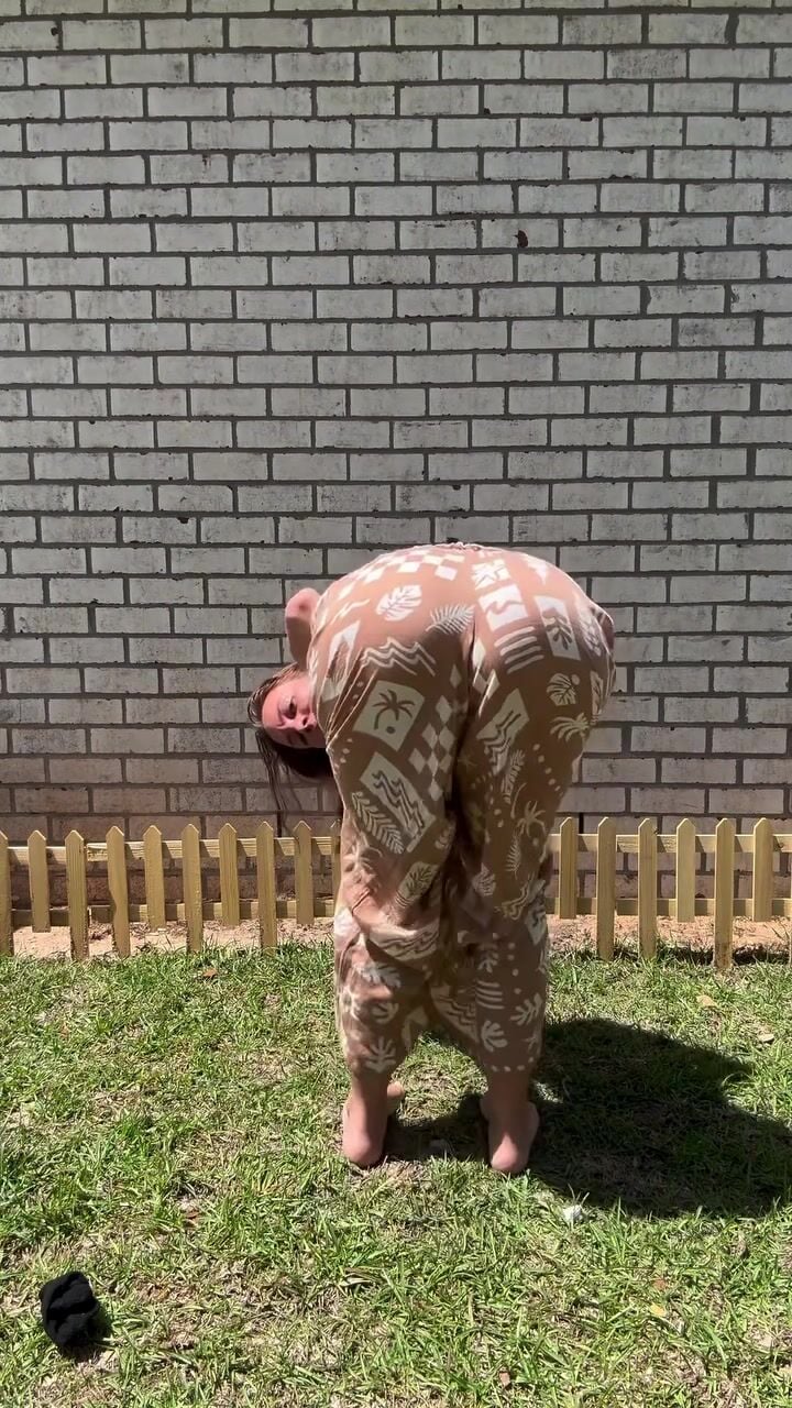 Brittney Alissah From Behind Outdoor OF