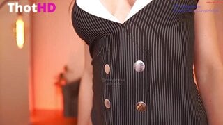 Molly Brooke Thighhighs Cleavage Leak