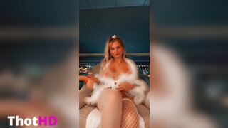 Zoie Burgher Masturbating in Thighhighs