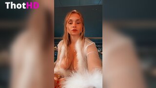 Zoie Burgher Masturbating in Thighhighs