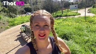 IviRoses - Oily Public Park Bench Fitness & Cum