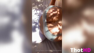 Ms Palomares Bikini and Shorts OF