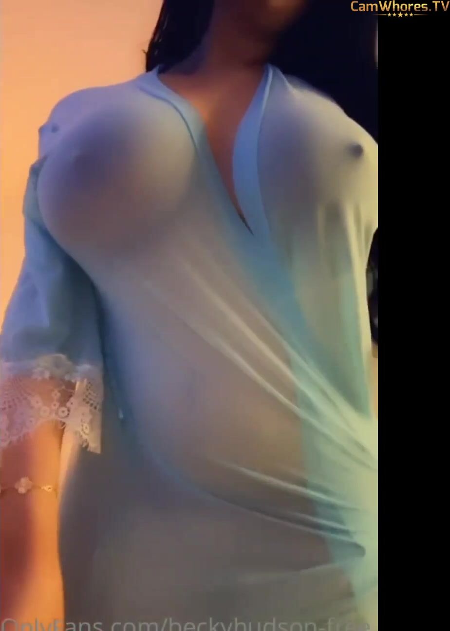 Becky Hudson See-Through Braless NSFW