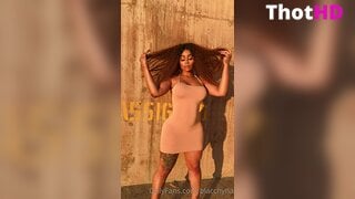 Blac Chyna High Heels Squatting Clip
