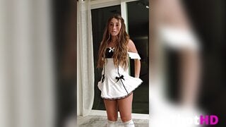Sydney Lint Short Dress Kneehighs Video