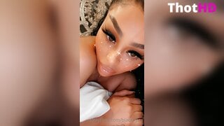Blac Chyna Towel Close-Up NSFW