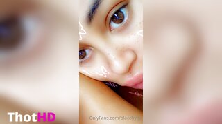Blac Chyna Close-Up Tongue Clip