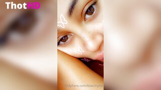 Blac Chyna Close-Up Tongue Clip